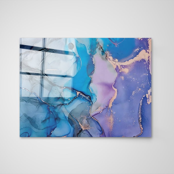 Wallity Pintura Decorativa de Vidrio Templado Multicolor 70 x 100 cm